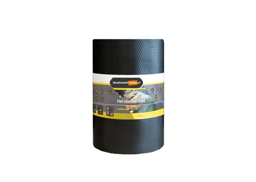 Loodvervanger 25cm x 600cm zwart
