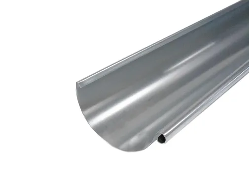 Mastgoot met kraal verzinkt staal 125mm 