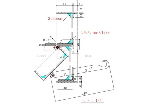 Metalen raam openklapbaar ovaal enkelglas 51x64x6cm zwart