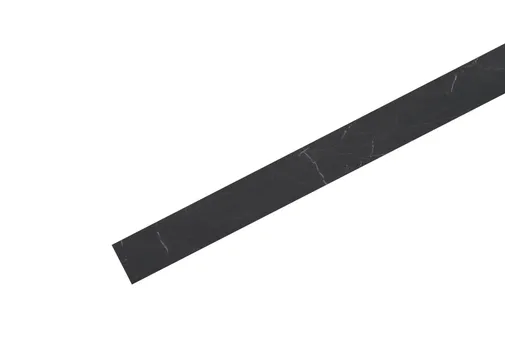 Kantband 24mm voor spaanplaat geplastificeerd zwart marmer 5m