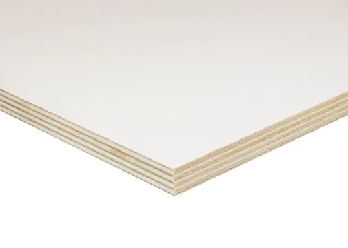 Multiplex interieur B/BB rondom wit gegrond (80mu) 18mm 