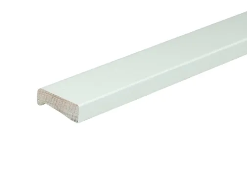 Neuslat Tricoya MDF K45 18x59mm (sponning 45mm) geschaafd wit gegrond per 5 stuks