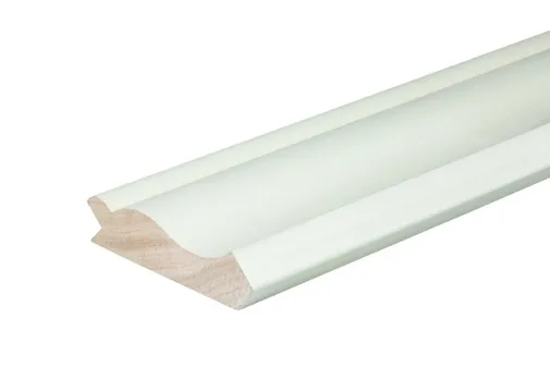 Neuslijst Meranti 28x120mm geschaafd wit gegrond 
