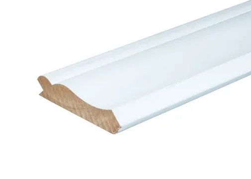 Neuslijst Vuren 28x140mm geschaafd wit gegrond 