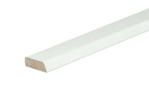Opdekglaslat Z9 Meranti 9x32mm 2 afgeschuinde kanten Komo 80mu wit gegrond per 10 stuks 