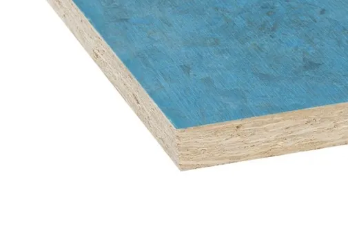 OSB Color 18mm 4 lagen "anti scratch" lak Klasse 3 blauw U1/U1