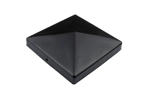 Paalkap Piramide 121x121mm zwart
