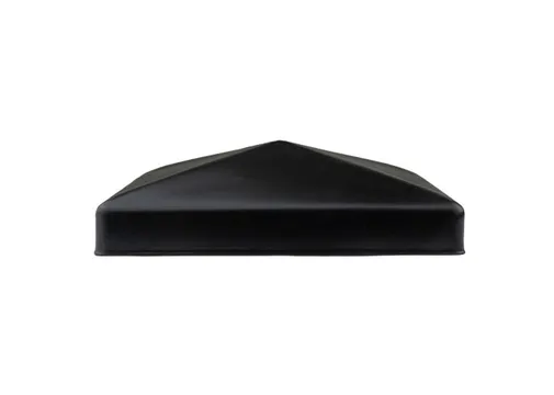 Paalkap Piramide 121x121mm zwart