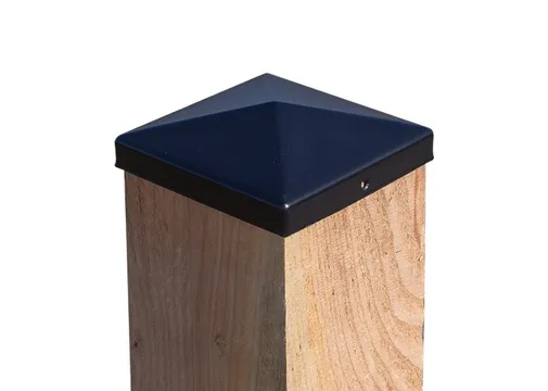 Paalkap Piramide 121x121mm zwart