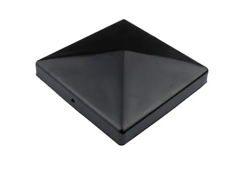 Paalkap piramide 151x151mm zwart