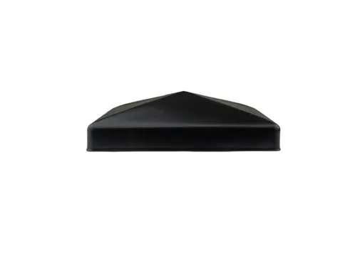 Paalkap piramide 71x71mm zwart