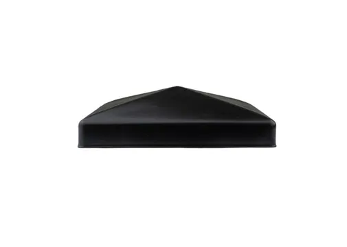 Paalkap piramide 91x91mm zwart