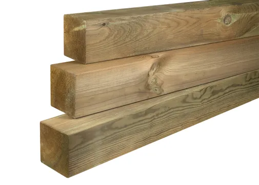 Paal 120x120mm geschaafd geïmpregneerd 