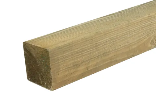 Paal 88x88mm geschaafd geïmpregneerd