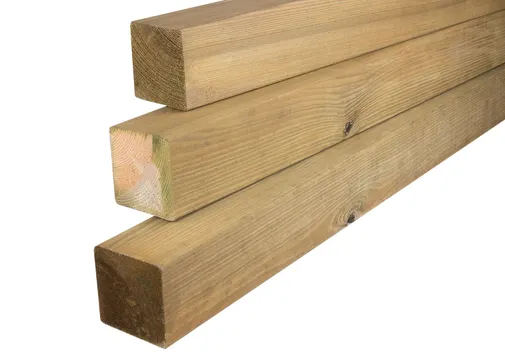 Paal 88x88mm geschaafd geïmpregneerd