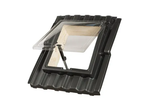 PE Dakraam 380x440mm (dagmaat) Ubbink Mulden Vlak 6-pans G2 zwart 