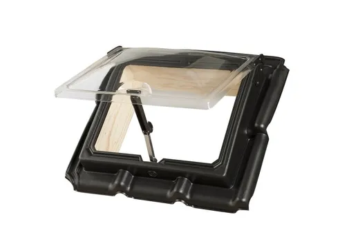 PE Dakraam 395x310mm (dagmaat) Ubbink Tuile du Nord 6-pans E2 zwart 