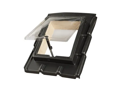PE Dakraam 380x440mm (dagmaat) Ubbink Tuile du Nord 9-pans E3 zwart 