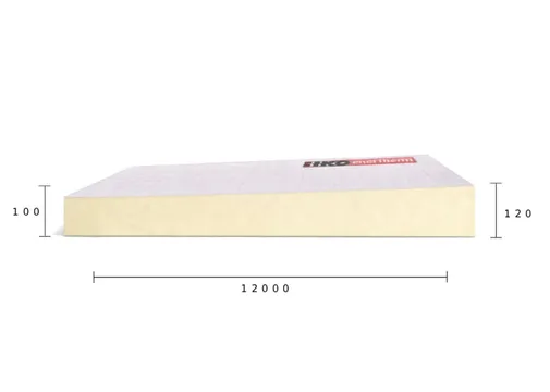 PIR isolatie Enertherm ALU afschot 100-120mm isolatiewaarde (Rd=4,0m2K/W)
