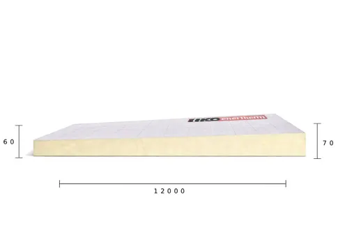 PIR isolatie Enertherm ALU afschot 60-70mm isolatiewaarde (Rd=2,7m2K/W)