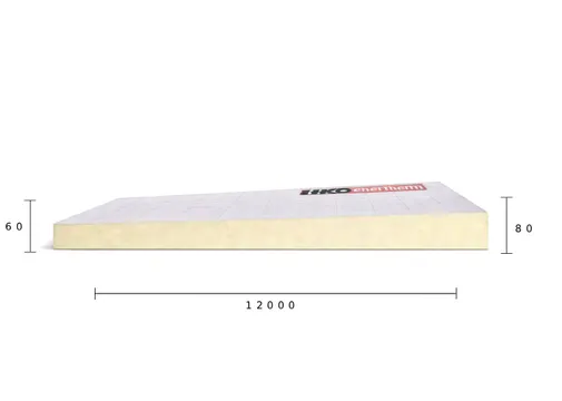 PIR isolatie Enertherm ALU afschot 60-80mm isolatiewaarde (Rd=2,7m2K/W)