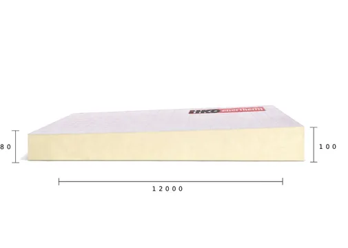 PIR isolatie Enertherm ALU afschot 80-100mm  isolatiewaarde (Rd=3,6m2K/W)