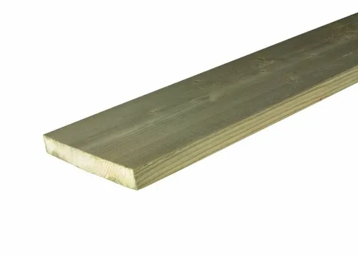 Vlonderplank 28x145mm geïmpregneerd (zonder ribbels)