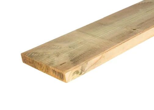 Vlonderplank 28x195mm kleurloos geïmpregneerd (zonder ribbels) 