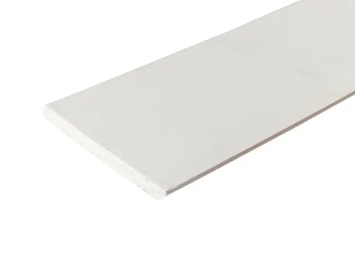 Plint Grenen 16x120mm zichtzijde wit afgelakt per 5 stuks