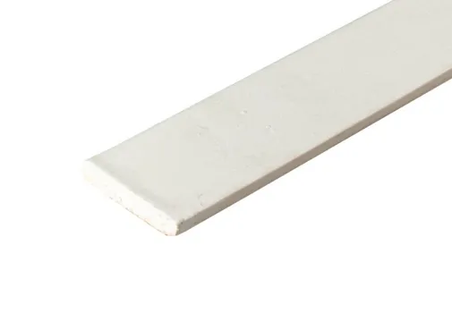 Plint Grenen 9x45mm wit gegrond per 10 stuks