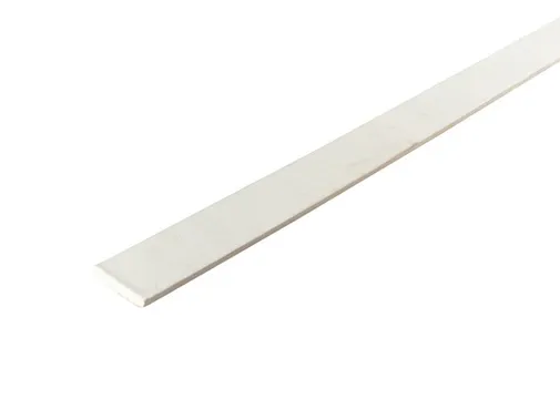 Plint Grenen 9x45mm wit gegrond per 10 stuks