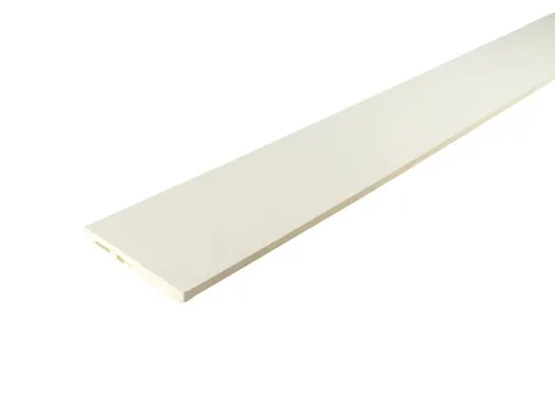 Plint MDF 12x120mm vochtwerend wit voorgelakt per 4 stuks