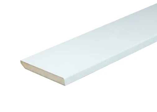 Plint MDF 12x140mm vochtwerend wit voorgelakt per 4 stuks