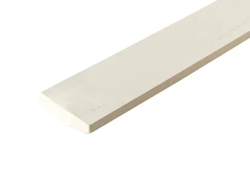 Plint MDF 12x70mm vochtwerend wit voorgelakt per 4 stuks