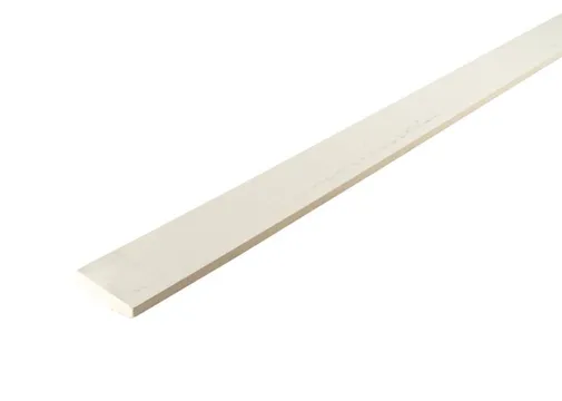 Plint MDF 12x70mm vochtwerend wit voorgelakt per 4 stuks