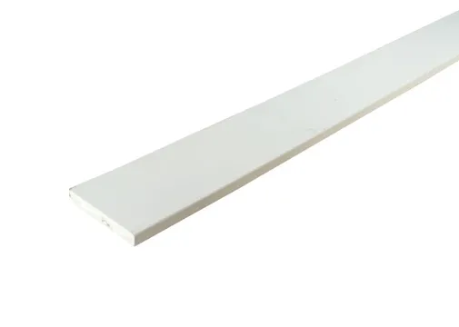 Plint MDF 12x90mm vochtwerend wit voorgelakt per 4 stuks