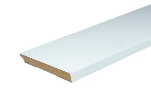 Plint MDF 18x195mm vochtwerend wit voorgelakt per 3 stuks