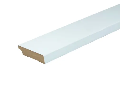 Plint MDF 18x90mm vochtwerend wit voorgelakt per 4 stuks