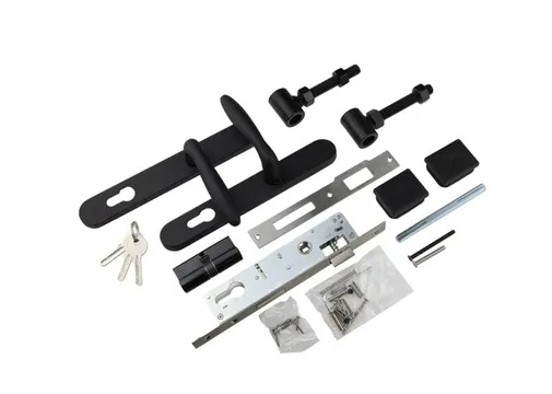 Poortframe set voor blokhutprofiel 985x1900mm zwart