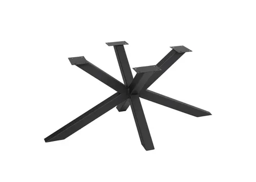 Poot model Spin 120 metaal voor bank/bijzettafel salon 350x825mm (Profiel 40x40mm) zwart