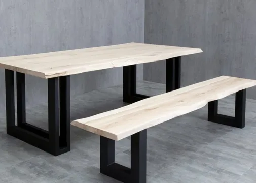 Poot voor bank/bijzettafel model U 420x380mm (Profiel 80x80mm) zwart