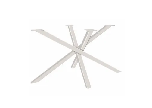 Tafelpoot model Spider 2 metaal 710x1200mm (Profiel 50x50mm) wit