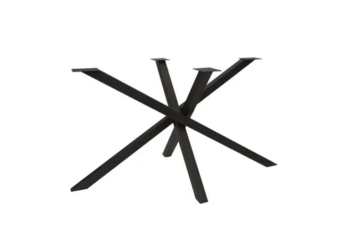 Tafelpoot model Spider 2 metaal 710x1200mm (Profiel 50x50mm) zwart