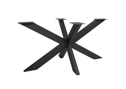 Tafelpoot model Spin 140 metaal 710x1400mm (Profiel 50x100mm) zwart