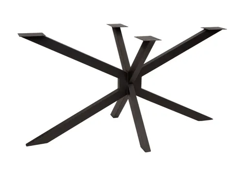 Tafelpoot model Spin 142 metaal 710x1420mm (Profiel 40x60mm) zwart