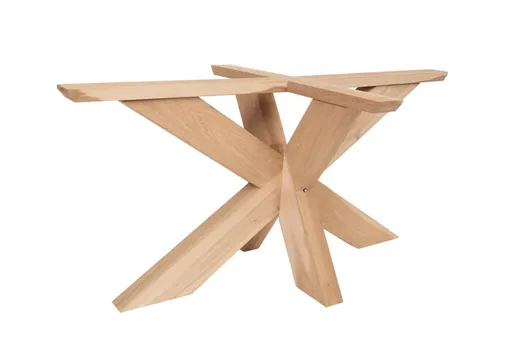 Tafelpoot model Spin 6 Eiken720x920mm (Profiel 120x120mm)