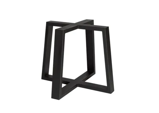 Tafelpoot model Trapezium Mixer metaal 710x900mm (Profiel 40x100mm) zwart
