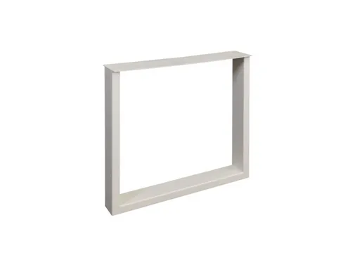 Tafelpoot model U Elegant metaal 720x800mm (Profiel 40x100mm) wit