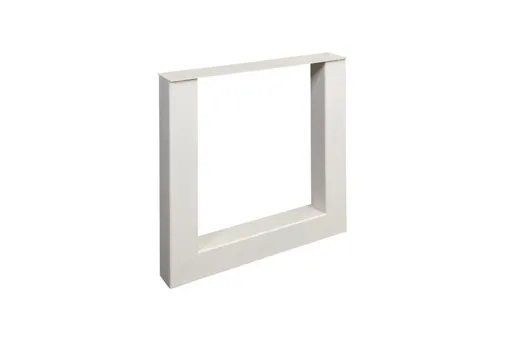Tafelpoot model U metaal 710x800mm (Profiel 100x100mm) wit