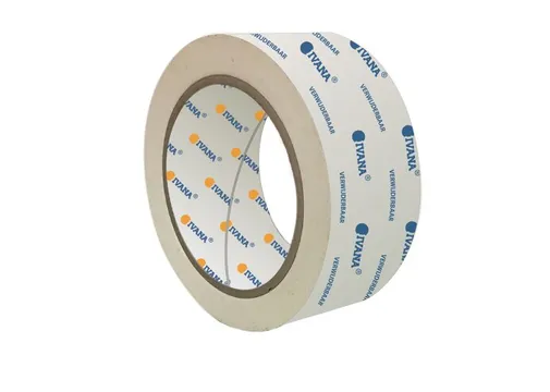 Ivana beschermtape PVC 50mm 33 meter wit